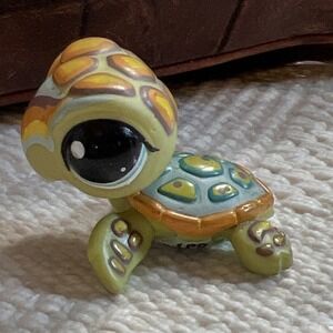 Littlest Pet Shop Sea Turtle 03001 Collectors Fanciest Pets 2009 LPS Authentic